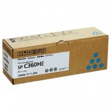 Тонер-картридж лазерный RICOH (SP C360E) SP C360/C361, голубой, оригинальный, ресурс 1500 стр., 408189