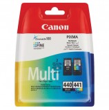 Картридж струйный CANON (PG-440/CL-441) PIXMA MG2140/MG3140, черный и цветной, 180 станиц, оригинальный, 5219B005