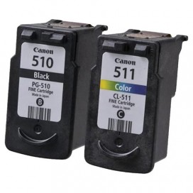 Картридж струйный CANON (PG-510/CL-511) PIXMA MP240/250/260/MX320, черный и цветной, 264 страниц, оригинальный, 2970B010