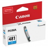 Картридж струйный CANON (CLI-481C) для PIXMA TS704/TS6140, голубой, ресурс 257 страниц, оригинальный, 2098C001