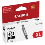 Картридж струйный CANON (CLI-481BK XL) для PIXMA TS704/TS6140, черный, ресурс 3998 страниц, оригинальный, 2047C001