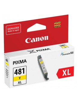 Картридж струйный CANON (CLI-481Y XL) для PIXMA TS704 / TS6140, желтый, ресурс 512 страниц, оригинальный, 2046C001 Картридж струйный CANON (CLI-481Y XL) для PIXMA TS704 / TS6140, желтый, ресурс 512 страниц, оригинальный, 2046C001
