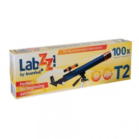 Телескоп LEVENHUK LabZZ T2, рефрактор, 3 окуляра, ручное управление, для начинающих, 69737