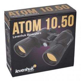 Бинокль LEVENHUK 'Atom 10x50', увеличение х10, объектив 50 мм, широкоугольный, черный, 67682
