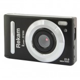 Фотоаппарат компактный REKAM iLook S970i, 21 Мп, 8x zoom, 3' ЖК-монитор, HD, черный матовый, 626548540329