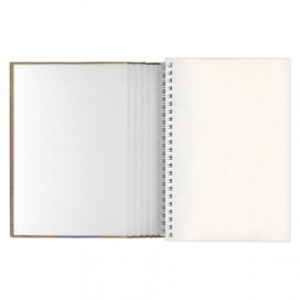 Скетчбук (тетрадь для эскизов), белая бумага, 205х175 мм, 100 г/м2, 80 л., гребень, 'Италия', A257715