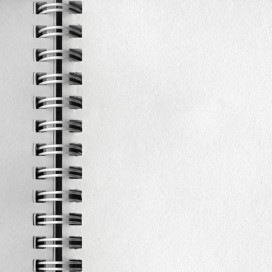 Скетчбук (тетрадь для эскизов), белая бумага, 205х175 мм, 100 г/м2, 80 л., гребень, 'Италия', A257715