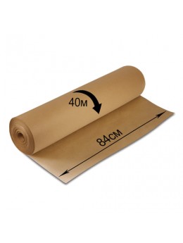 Крафт-бумага в рулоне, 840 мм х 40 м, плотность 78 г/м2, BRAUBERG, 440146