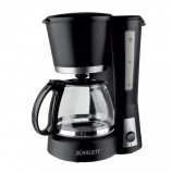 Кофеварка капельная SCARLETT SC-038, объем 0,6 л, мощность 600 Вт, подогрев, пластик, черная