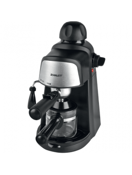 Кофеварка рожковая SCARLETT SC-037, объем 0,2 л, мощность 800 Вт, давление 4 бара, пластик, насадка для взбивания, черная Кофеварка рожковая SCARLETT SC-037, объем 0,2 л, мощность 800 Вт, давление 4 бара, пластик, насадка для взбивания, черная