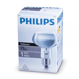 Лампа накаливания PHILIPS Spot NR80 E27 25D, 75 Вт, зерк., колба d=80 мм, цоколь d=27 мм, угол 25°, 064011