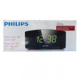 Часы-радиобудильник PHILIPS AJ3400/12, ЖК-дисплей, FM-диапазон, 2 вида сигнала, повтор, таймер