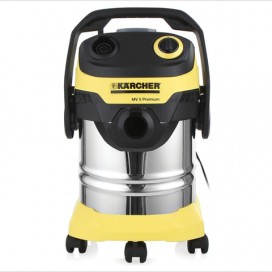 Пылесос KARCHER MV/WD 5 Premium, с пылесборником, мощность 1100 Вт, выдув, контейнер из нержавеющей стали, 1.348-230.0