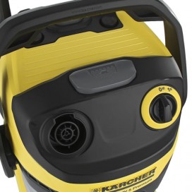 Пылесос KARCHER MV/WD 5 Premium, с пылесборником, мощность 1100 Вт, выдув, контейнер из нержавеющей стали, 1.348-230.0