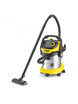 Пылесос KARCHER MV/WD 6 P Premium, с пылесборником, 1300 Вт, розетка, выдув, контейнер из нержавеющей стали, 1.348-270.0