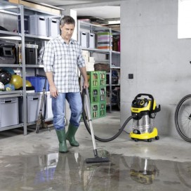 Пылесос KARCHER MV/WD 6 P Premium, с пылесборником, 1300 Вт, розетка, выдув, контейнер из нержавеющей стали, 1.348-270.0