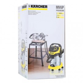 Пылесос KARCHER MV/WD 6 P Premium, с пылесборником, 1300 Вт, розетка, выдув, контейнер из нержавеющей стали, 1.348-270.0