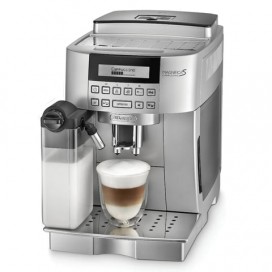 Кофемашина DELONGHI ECAM 22.360.S, 1450 Вт, объем 1,8 л, емкость для зерен 250 г, автокапучинатор, серебристая
