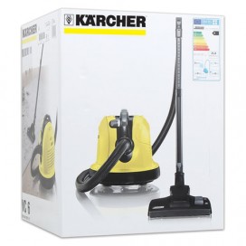 Пылесос KARCHER (КЕРХЕР) VC 6, с пылесборником, потребляемая мощность 600 Вт, желтый, 1.195-600.0