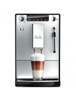 Кофемашина MELITTA CAFFEO SOLO&MILK Е 953-102, 1400 Вт, объем 1,2 л, емкость для зерен 125 г, ручной капучинатор, серебристая Кофемашина MELITTA CAFFEO SOLO&MILK Е 953-102, 1400 Вт, объем 1,2 л, емкость для зерен 125 г, ручной капучинатор, серебристая
