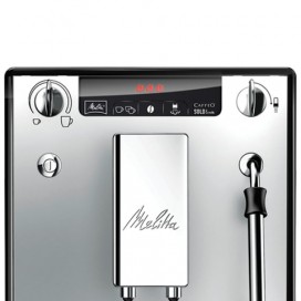 Кофемашина MELITTA CAFFEO SOLO&MILK Е 953-102, 1400 Вт, объем 1,2 л, емкость для зерен 125 г, ручной капучинатор, серебристая
