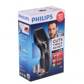 Машинка для стрижки волос PHILIPS HC5438/15, 23 установки длины, 2 насадки, аккумулятор+сеть, чёрная