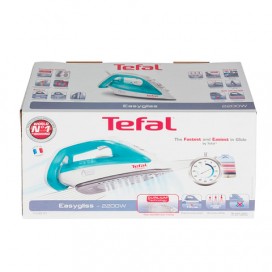 Утюг TEFAL Easygliss FV3910, 2200 Вт, металлокерамическое покрытие, самоочистка, антикапля, голубой