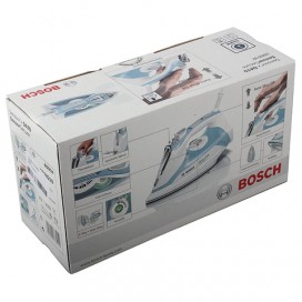 Утюг BOSCH TDA7028210, 2800 Вт, алюминиевая поверхность, автоотключение, самоочистка, антикапля, голубой