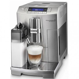 Кофемашина DELONGHI ECAM 28.464.M, 1450 Вт, объем 2,0 л, емкость для зерен 250 г, автоматический капучинатор, серебристая, ECAM28.464.M