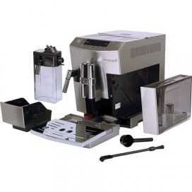 Кофемашина DELONGHI ECAM 28.464.M, 1450 Вт, объем 2,0 л, емкость для зерен 250 г, автоматический капучинатор, серебристая, ECAM28.464.M