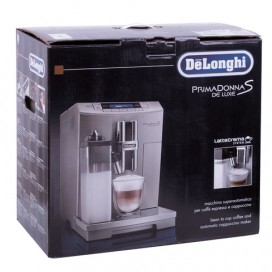 Кофемашина DELONGHI ECAM 28.464.M, 1450 Вт, объем 2,0 л, емкость для зерен 250 г, автоматический капучинатор, серебристая, ECAM28.464.M