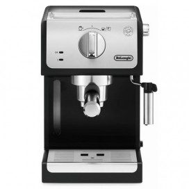Кофеварка рожковая DELONGHI ECP 33.21/BK, 1100 Вт, объем 1 л, ручной капучинатор, серая, ECP33.21/BK