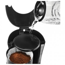 Кофеварка капельная DELONGHI ICM 15210, 900 Вт, объем 1,25 л, автоотключение, подогрев, черная, ICM15210