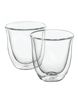 Набор кофейный DELONGHI для капучино на 2 персоны, стекло, 190 мл, прозрачный, Cappucino