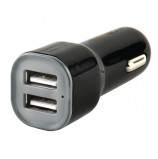 Зарядное устройство автомобильное, RED LINE AC-1A, кабель для IPhone (iPad) 1м, 2 порта USB, выходной ток 1 А, черное, УТ000012245