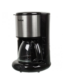 Кофеварка капельная TEFAL CM361838, 1000 Вт, объем 1,25 л, пластик, серебристая/черная Кофеварка капельная TEFAL CM361838, 1000 Вт, объем 1,25 л, пластик, серебристая/черная