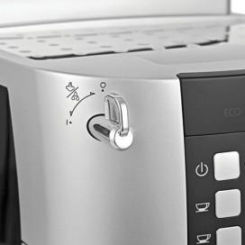 Кофемашина DELONGHI ECAM 21.117.SB, 1450 Вт, объем 1,8 л, емкость для зерен 250 г, ручной капучинатор, серебристая, EСAM 21.117.SB