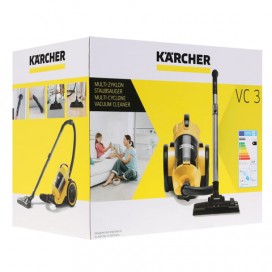 Пылесос KARCHER (КЕРХЕР) VC3 с контейнером 'циклон', потребляемая мощность 700 Вт, желтый, 1.198-125.0