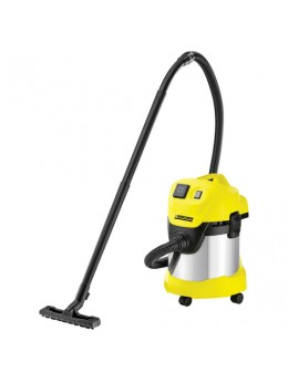 Пылесос KARCHER WD 3 P Premium, мощность 1000 Вт, штепсельная розетка, выдув, контейнер из нержавеющей стали, 1.629-891.0