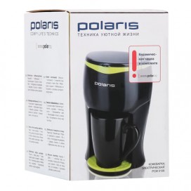 Кофеварка капельная POLARIS PCM 0109, 350 Вт, 1 порция за цикл, 1 чашка в комплекте, пластик, черный