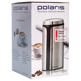 Кофемолка POLARIS PCG 0815A, 150 Вт, объем 70 г, корпус из нержавеющей стали