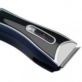 Машинка для стрижки волос POLARIS PHC 0201R, 4 установки длины, 1 насадка, аккумулятор, синий