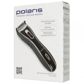 Машинка для стрижки волос POLARIS PHC 0201R, 4 установки длины, 1 насадка, аккумулятор, синий