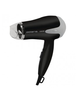 Фен POLARIS PHD 1215T, 1000 Вт, 2 скоростных режима, 2 температурных режима, складная ручка, черный Фен POLARIS PHD 1215T, 1000 Вт, 2 скоростных режима, 2 температурных режима, складная ручка, черный