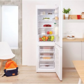 Холодильник INDESIT DF4180W, общий объем 298 л, нижняя морозильная камера 75 л, 60х64х185 см, белый