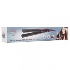 Выпрямитель для волос SUPRA HSS-1280, регулировка температуры 110-230 С, керамика, черный