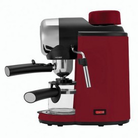 Кофеварка рожковая POLARIS PCM 4007A, 800 Вт, объем 0,2 л, 4 бар, подсветка, съемный фильтр, красная