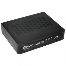 Приставка для цифрового ТВ DVB-T2 D-COLOR DC930HD, RCA, HDMI, USB, пульт ДУ