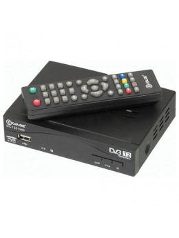 Приставка для цифрового ТВ DVB-T2 D-COLOR DC1301HD, RCA, HDMI, USB, дисплей, пульт ДУ Приставка для цифрового ТВ DVB-T2 D-COLOR DC1301HD, RCA, HDMI, USB, дисплей, пульт ДУ
