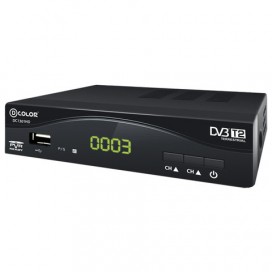 Приставка для цифрового ТВ DVB-T2 D-COLOR DC1301HD, RCA, HDMI, USB, дисплей, пульт ДУ